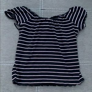 Garage off the shoulder top